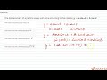 The displacement of a particle varies with time according to the relation y=a sin omega t +b cos...