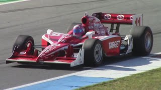 2x Dallara IR-05 IndyCars Racing - LOUD Flat-Plane Crank V8 Sounds!