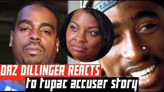 Daz Dillinger REACTS to Tupac Accuser Ayanna Jackson Talking About Incident with 2 Pac pre Death Row