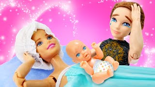 Barbie baby doll! Barbie dolls & Barbie family routines - Videos for kids