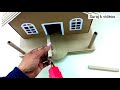 ਗੱਤੇ ਦਾ ਬਣਾਓ ਸੋਹਣਾ ਘਰ ।। ਬਹੁਤ ਅਸਾਨ ਤਰੀਕਾ amazing cardboard house crafts । simple cardboard house