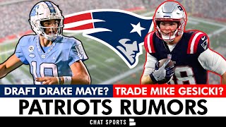 New England Patriots Rumors: DRAFT Drake Maye As Mac Jones Replacement? Trade Mike Gesicki?