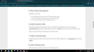 Node RED Part Tutorial http request and csv