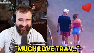 Jason kelce REACTS to Travis and Taylor Swift VISIT to Sydney zoo.. walking in ❤️
