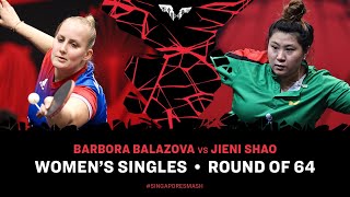 Barbora Balazova vs Jieni Shao | WS R64 | Singapore Smash 2025