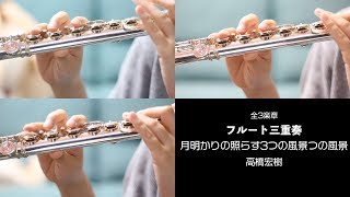 【フルート】月明かりの照らす3つの風景/高橋宏樹【演奏してみた】FLUTE