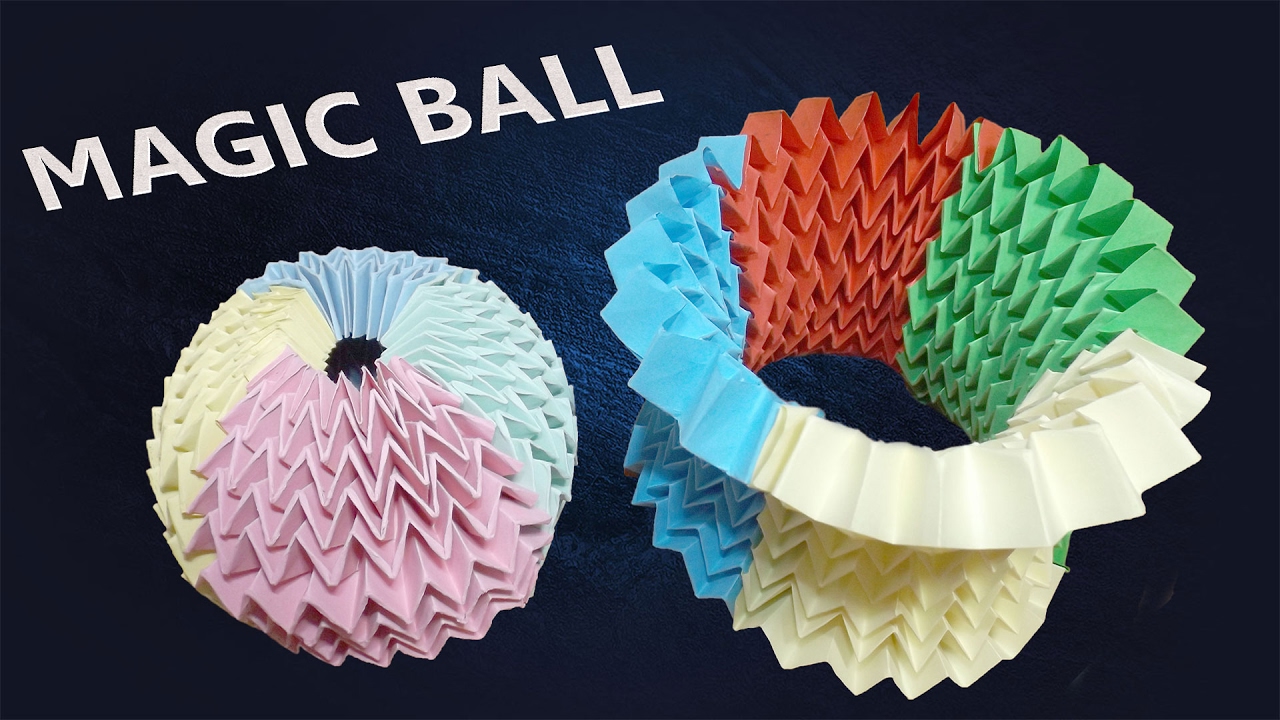 Origami Magic Ball-tutorial- Multi Color Method - YouTube