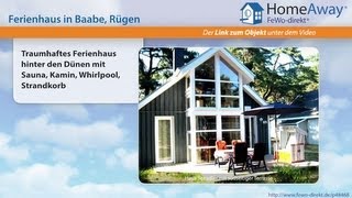 Baabe: Traumhaftes Ferienhaus hinter den Dünen mit Sauna, Kamin, Whirlpool - FeWo-direkt.de Video