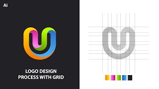 How To Design Any Logo Using The Grid Method | Adobe Illustrator Tutorials