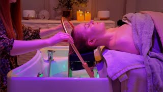 A Full Head Spa Treatment with Aromatherapy and Light Massage. (Tutorial)