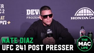 UFC 241 Post-Fight Press Conference: Nate Diaz names himself the baddest motherf***er title holder