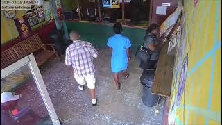 Thief caught on TAPE in Jamaica !!!