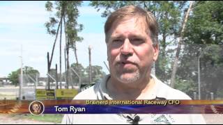 Brainerd International Raceway Heavily Damaged by Storm - Lakeland News at Ten - July 13, 2015