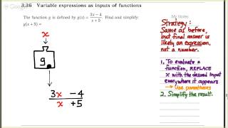 095.3.36 Evaluating a function using variable expression as input
