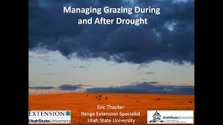 Managing Grazing During \u0026 After Drought