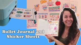 Bullet Journal and Sticker Sheets | STUDIO VLOG 007