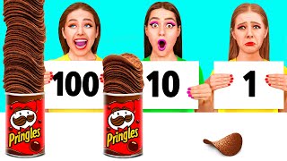 100 Layers of Food Challenge | Awesome Kitchen Hacks by 4Teen Challenge