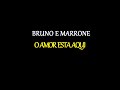 O AMOR ESTA AQUI - BRUNO E MARRONE - KARAOKE