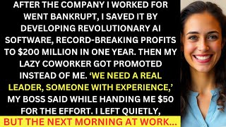 After Saving The Company My Lazy Coworker Got Promoted And I Got $50, So I Made Them Regret It...