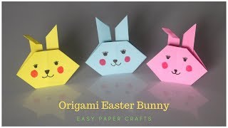 Origami Easter Bunny | How To Make a Paper Rabbit | EASY Origami | Easter Paper Crafts