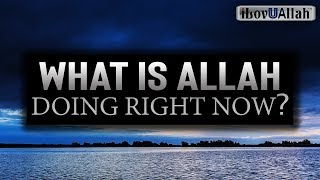 WHAT IS ALLAH DOING RIGHT NOW? (3 Odd Questions)