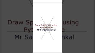 Draw Spider web using Python Turtle
