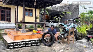 GANTI GEAR DAN RANTAI BARU UKURAN 14-60 | MONTIR RUMAHAN | VLOG BENGKEL #5