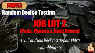 SMOOREZ Random E-waste Device Testing: JOB LOT 2 - iPods, Hard Drives & Phones!