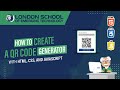 How to Create a QR Code Generator with HTML, CSS, and JavaScript | #basicproject #qrcode