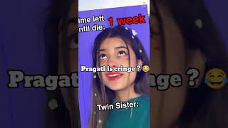 Pragati varma kitni cringe h 😂 cringe content cringe roast short #shorts #cringe #roast #ytshorts