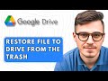 How to Restore a File to Google Drive from the Trash [2025 Guide]