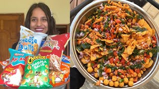 Lays Kurkure Cheetos Maha Chaat | Lays Chaat Recipe | Party Snacks | So Saute