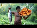 Fried Fish  Bun Recipe Cooking  in Village | ගමටම බෙදුව මාළු පාන් |Stuffed FRIED FISH BUN Recipe