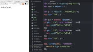 Server Side JavaScript - Routes separate 2