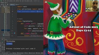 Advent of Code 2019 (Python) - days 13-14