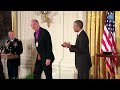 the president presents the 2013 national medal of arts and national humanities medal