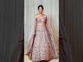 pooja peshoria mauve floral design crystal embellished lehenga set