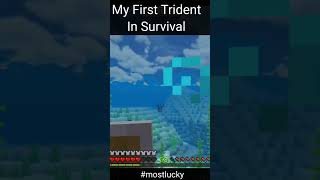 MCPE Most Lucky Moment #1 || #minecraft #shorts