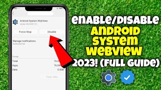 How to enable or disable android system webview - Full Guide 2023