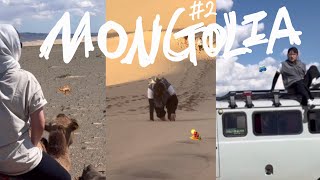 🏜️🐫🚎몽골 여행 vlog | 낭만 가득 여름 몽골 브이로그 2편 ෆ | 사막 오르다,, 염라대왕이랑 오징어게임하고 옴🥵 | 낙타체험, 푸르공, 고비사막