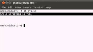 Shell Scripting Tutorial 45 The Internal Field Separator