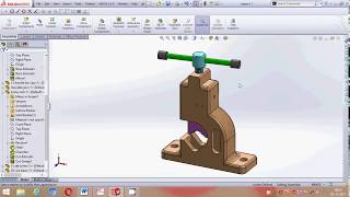 Solidworks pipe vice assembly design tutorial part 2