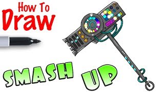 How to Draw Smash Up Pickaxe | Fortnite