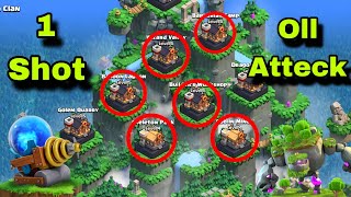 One Shot All District In Clan Capital | Best Clan Capital Attack Strategy