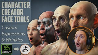 004 Face Tools \u0026 Creating Custom Expression Shapes and Wrinkles! Super intuitive and easy!