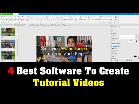 What is the best software for making video tutorials?