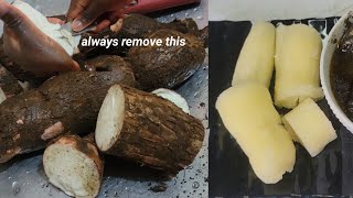 HOW TO BOIL CASSAVA? HOW TO BOIL YUCA ROOT STEP BY STEP