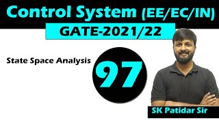 Lec 97 State Space Analysis | Control System for GATE