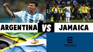 Argentina vs Jamaica | International Friendly | Red Bull Arena USA |  eFootball PES