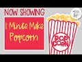 One Minute Make - PARK FOOD, POPCORN - With Gracie - How to Assemble DIY Tutorial with SVG Files